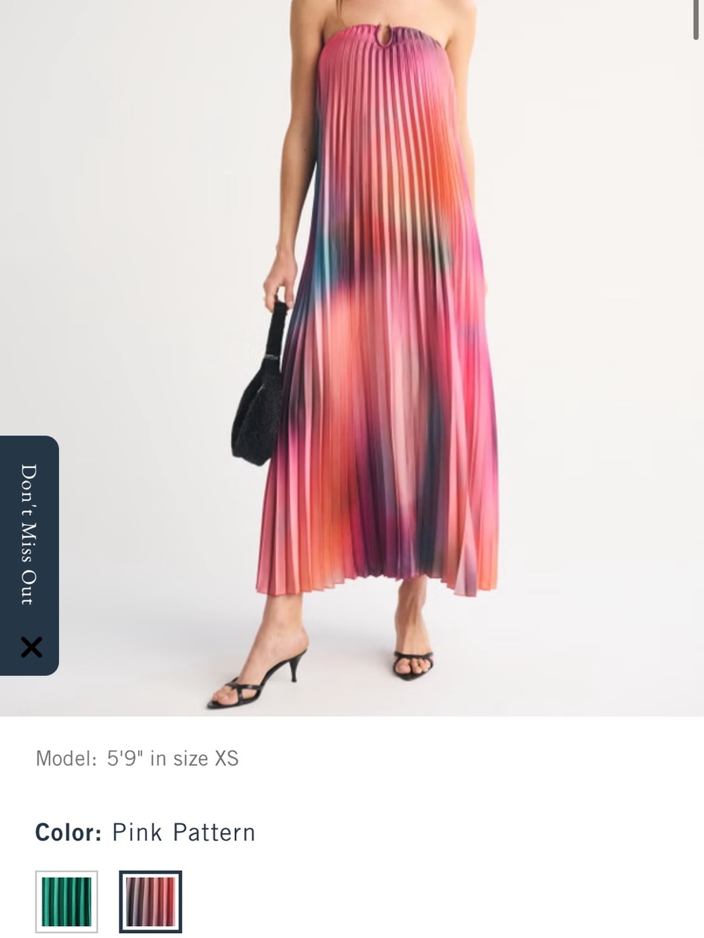 A&F Giselle hardware flowy maxi dress